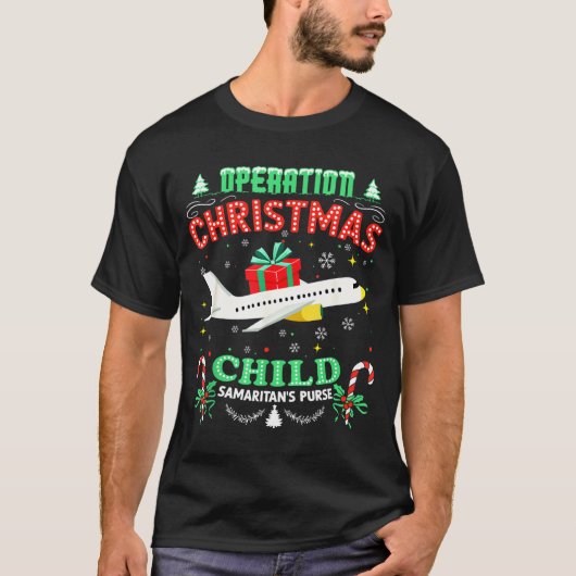 Operation Christmas Child Funny Family Matching Xm T-Shirt (Vorderseite)
