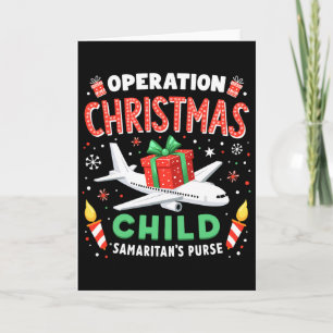 Operation Christmas Child Lustige Familie Zusammen Karte