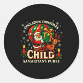Operation Christmas Child Samaritan’s Purse Balloo Runder Aufkleber (Vorderseite)