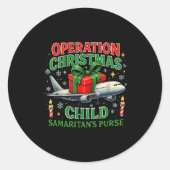Operation Christmas Child Samaritan’s Purse Design Runder Aufkleber (Vorderseite)