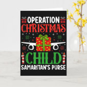 Operation Christmas Child Samaritan's Purse Chirst Karte (Gelbe Blume)