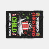 Operation Christmas Child Smaritan's Purse Funny F Fleecedecke (Vorderseite (Horizontal))