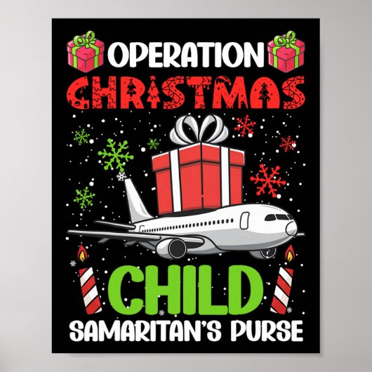 Operation Christmas Child Smaritan's Purse Funny F Poster (Vorne)