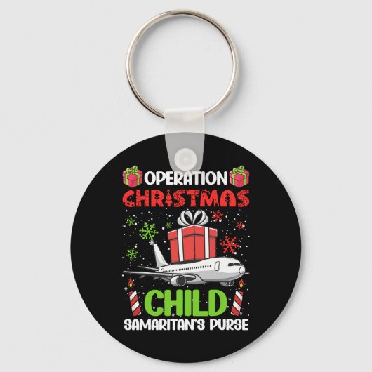 Operation Christmas Child Smaritan's Purse Funny F Schlüsselanhänger (Vorderseite)