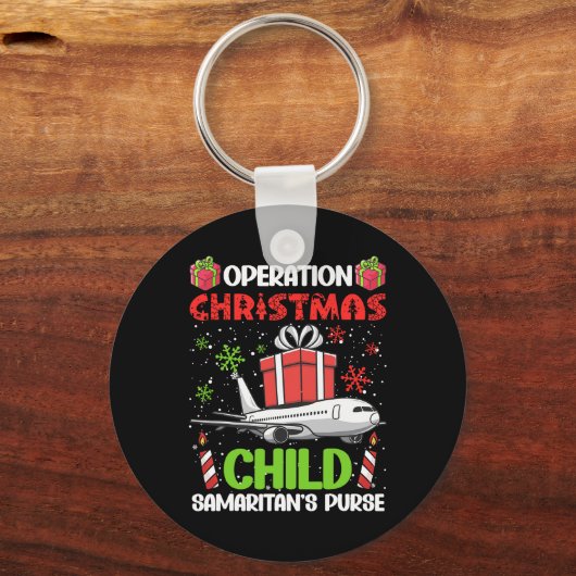 Operation Christmas Child Smaritan's Purse Funny F Schlüsselanhänger (Vorderseite)