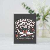 Operation Christmas Kind Samaritan Purse Ankündigungspostkarte (Stehend Vorderseite)