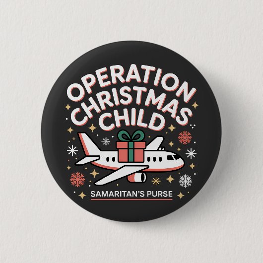 Operation Christmas Kind Samaritan Purse Button (Vorderseite)
