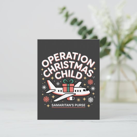 Operation Christmas Kind Samaritan Purse Dankeskarte (Stehend Vorderseite)