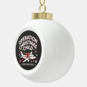 Operation Christmas Kind Samaritan Purse Keramik Kugel-Ornament (Rechts)