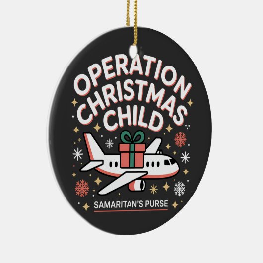 Operation Christmas Kind Samaritan Purse Keramik Ornament (Rechts)