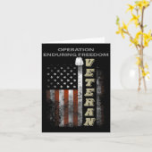 Operation Dauerhafte Freiheit Veteran Karte (Gelbe Blume)
