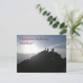 Operation Dauernde Freiheit! Postkarte (Stehend Vorderseite)