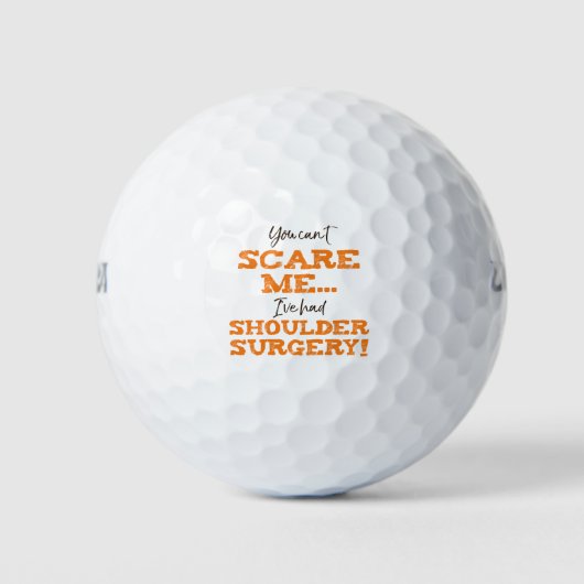 Operation der Funny Shoulder Erholung "Scare" Golfball (Vorderseite)