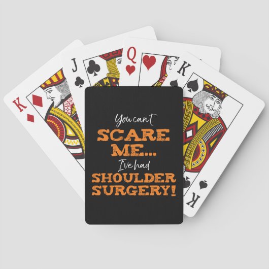 Operation der Funny Shoulder Erholung "Scare" Spielkarten (Rückseite)