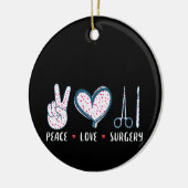 Operation der Liebe Keramik Ornament (Links)
