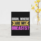 Operation der Mastektomie und Brustverkleinerung Karte (Gelbe Blume)