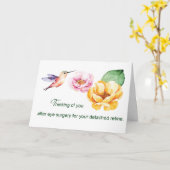 Operation des Auges Freistehende Retina Denken Sie Karte (Gelbe Blume)