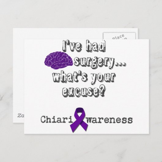 Operation des Gehirns Postkarte (Vorne/Hinten)