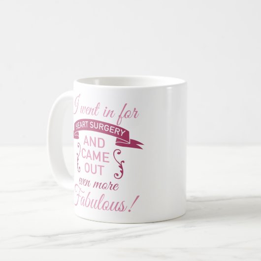 Operation des Herzens noch fabelhaft Kaffeetasse (Vorderseite Links)