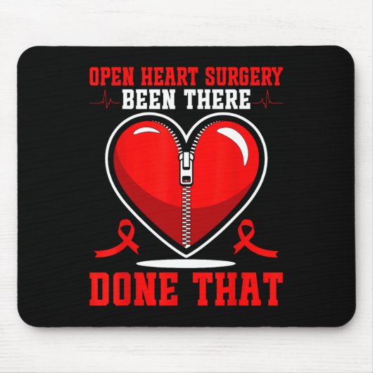 Operation des offenen Herzens Patienten Herzerkran Mousepad (Vorne)