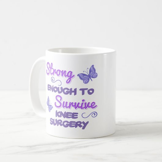 Operation des weiblichen Knie Kaffeetasse (Vorderseite Links)