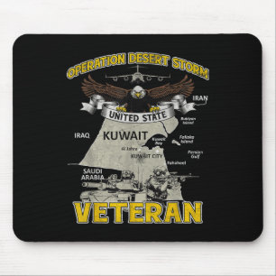 Operation Desert Storm Ods Veteran Irak Vintag Gi Mousepad