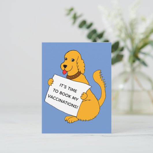 Operation Dog Impfung Erinnerung Postkarte (Stehend Vorderseite)