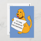 Operation Dog Impfung Erinnerung Postkarte (Vorne/Hinten)