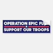 Operation Epic Fury Support Our Troops Iran War Autoaufkleber (Vorne)