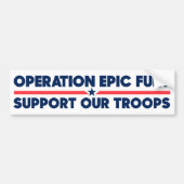 Operation Epic Fury Support Our Troops Iran War Autoaufkleber (Vorne)