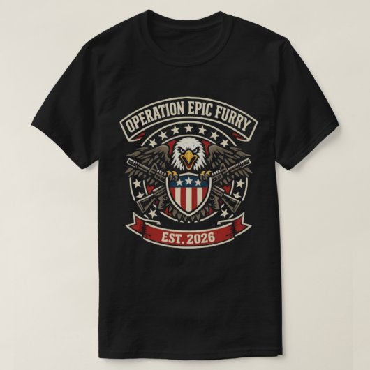 Operation Epic Fury – Tactical Military Style T-Shirt (Design vorne)