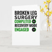 Operation-Erholung Broken Leg | Broken Leg Survivo Karte (Gelbe Blume)
