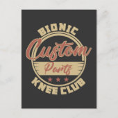 Operation-Erholung für den Bunny Bionic Knee-Ersat Postkarte (Vorderseite)