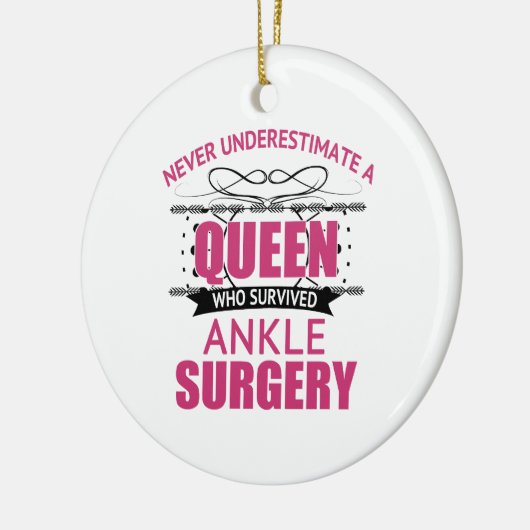 Operation Erholung für Frauen Keramik Ornament (Links)