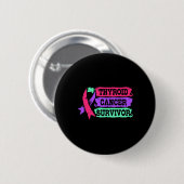 Operation Erholung für Frauen Schilddrüsenkrebserk Button (Vorne & Hinten)