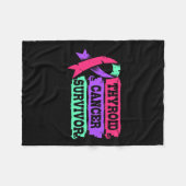 Operation Erholung für Frauen Schilddrüsenkrebserk Fleecedecke (Vorderseite (Horizontal))