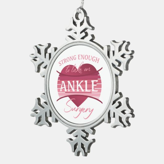 Operation Erholung für Frauen Schneeflocken Zinn-Ornament (Rechts)