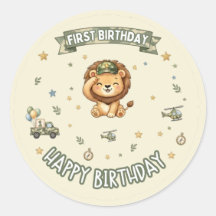 Operation Erster Geburtstag Militär Löwe Aufkleber