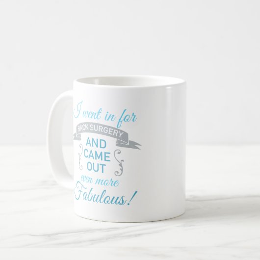 Operation Fabulous Erholung (blau) Kaffeetasse (Vorderseite Links)