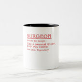 Operation für Chirurgen Zweifarbige Tasse (Mittel)