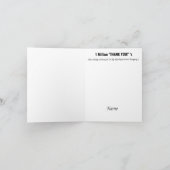 Operation für den angesagten Austausch Vielen Dank Karte (Innenseite)