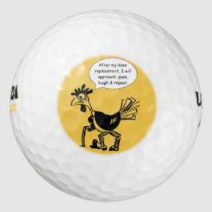 Operation für den Knie-Ersatz - Fun Quote Golfball