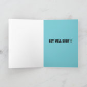 Operation für den Knie-Ersatz - Fun Quote Karte (Innenseite)