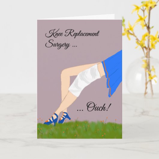 Operation für den Kniegelenksersatz mit Beinen Karte (Gelbe Blume)