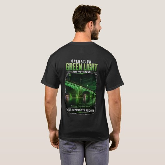 Operation Green Light for Veterans London Bridge T-Shirt (Schwarz voll)