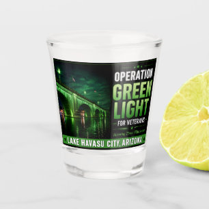 Operation Grünes Licht für Veteranen London Bridge Schnapsglas
