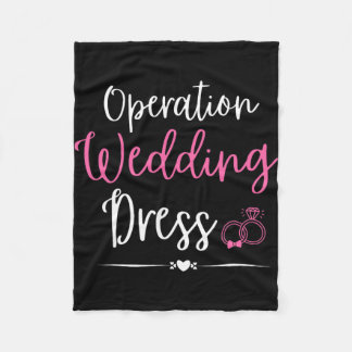Operation Hochzeitskleid Junggesellinnenabschied H Fleecedecke