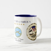 Operation irakische Freiheit-USA Zweifarbige Tasse (VorderseiteRechts)