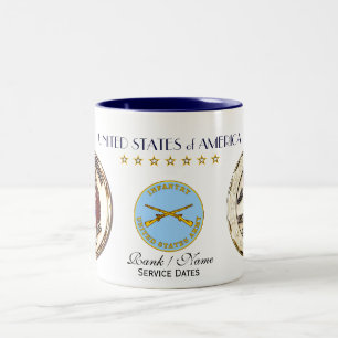 Operation irakische Freiheit-USA Zweifarbige Tasse