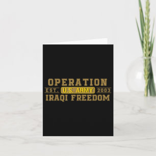 Operation Iraqi Freedom Oif Veteran Kampfflagge de Karte